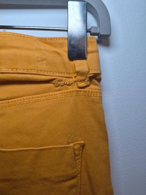 Kiabi Jean Skinny Amarelo Mostarda Tamanho 36 – photo 3